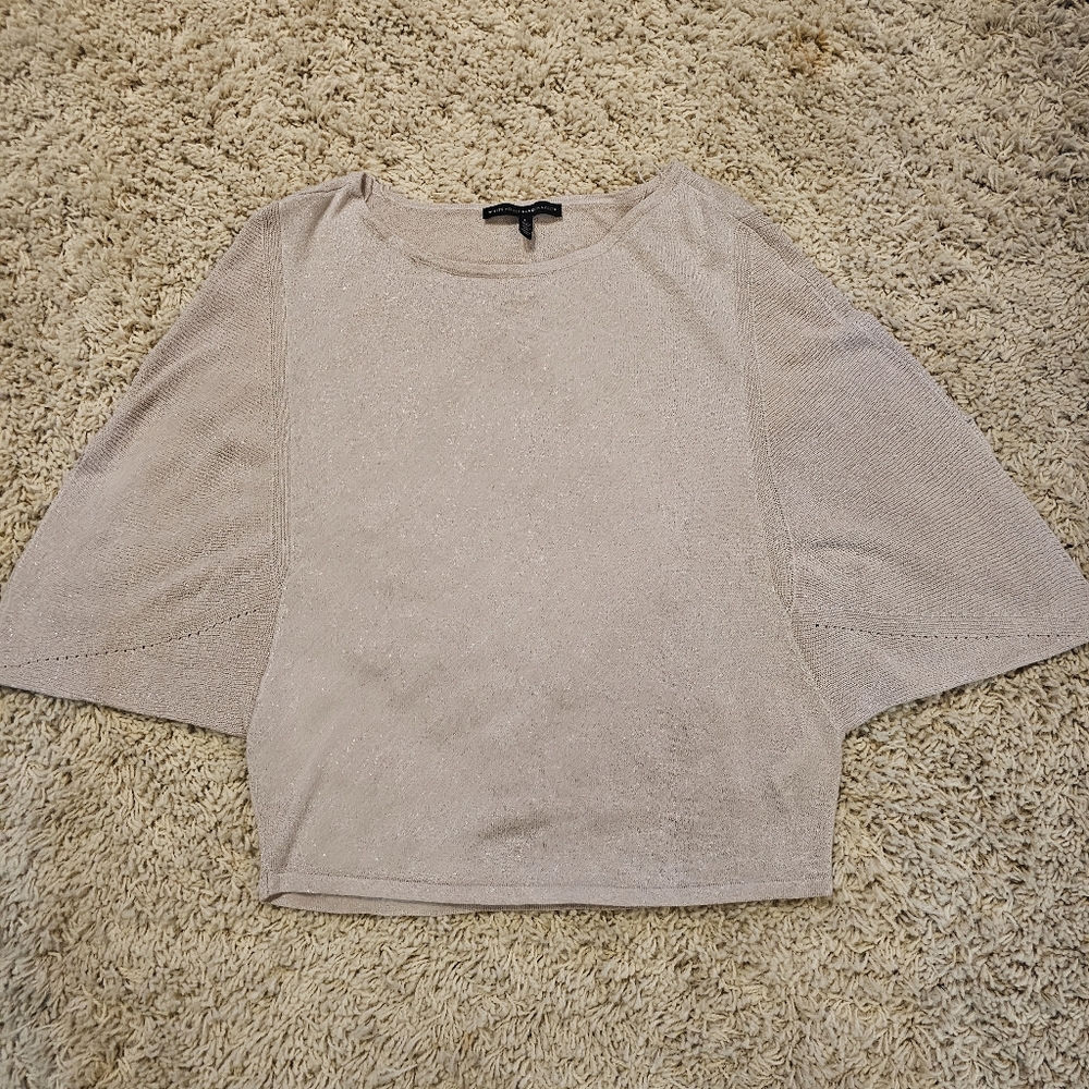 White House Black Market Pink Top